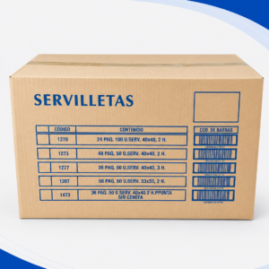 SERVILLETA 40X40 2C. 24P/100U