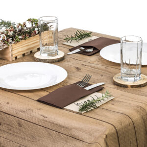 Mantel Eco Nature 100x100 400u Deco. Madera