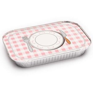 TAPA PARA ENVASE ALUMINIO RECTANGULAR 1500ML 500u